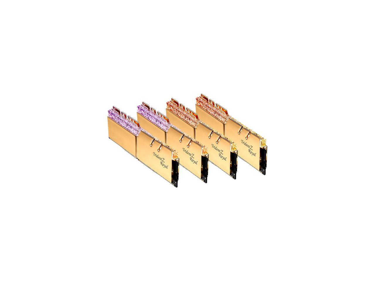 G.SKILL Trident Z Royal Series 32GB (4 x 8GB) 288-Pin DDR4 SDRAM DDR4 4000 (PC4 32000) Desktop Memory Model F4-4000C18Q-32GTRG