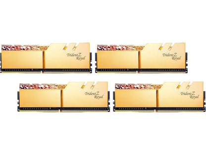 G.SKILL Trident Z Royal Series 128GB (4 x 32GB) 288-Pin DDR4 SDRAM DDR4 2666 (PC4 21300) Desktop Memory Model F4-2666C18Q-128GTRG