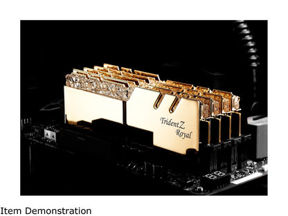 G.SKILL Trident Z Royal Series 128GB (4 x 32GB) 288-Pin DDR4 SDRAM DDR4 2666 (PC4 21300) Desktop Memory Model F4-2666C18Q-128GTRG