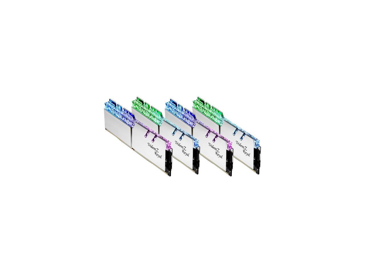 G.SKILL Trident Z Royal Series 32GB (4 x 8GB) 288-Pin DDR4 SDRAM DDR4 4000 (PC4 32000) Desktop Memory Model F4-4000C15Q-32GTRS