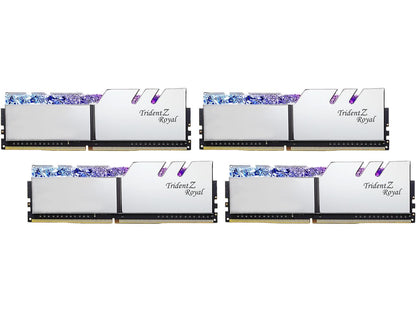 G.SKILL Trident Z Royal Series 128GB (4 x 32GB) 288-Pin DDR4 SDRAM DDR4 3600 (PC4 28800) Intel XMP 2.0 Desktop Memory Model F4-3600C18Q-128GTRS