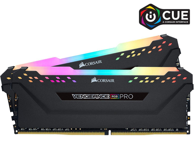 CORSAIR Vengeance RGB Pro (AMD Ryzen Ready) 32GB (2 x 16GB) 288-Pin DDR4 3600 (PC4 28800) Intel XMP 2.0 Desktop Memory Model CMW32GX4M2Z3600C18