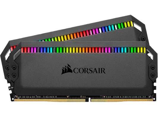 CORSAIR Dominator Platinum RGB 32GB (2 x 16GB) 288-Pin PC RAM DDR4 3600 (PC4 28800) Desktop Memory Model CMT32GX4M2D3600C18 **Open Box **