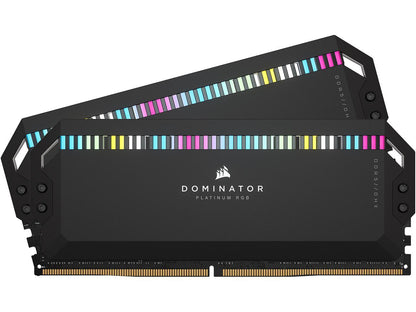 CORSAIR Dominator Platinum RGB 32GB (2 x 16GB) DDR5 6000 (PC5 48000) Desktop Memory Model CMT32GX5M2D6000C36 **Open Box **