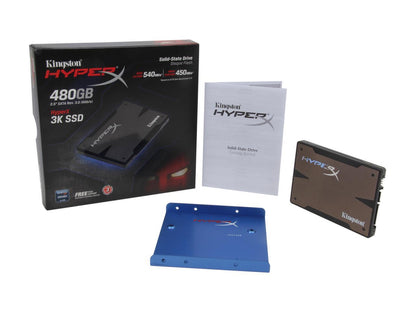 Kingston HyperX 3K 2.5" 480GB SATA III MLC Internal Solid State Drive (SSD) (Stand-Alone Drive) SH103S3/480G