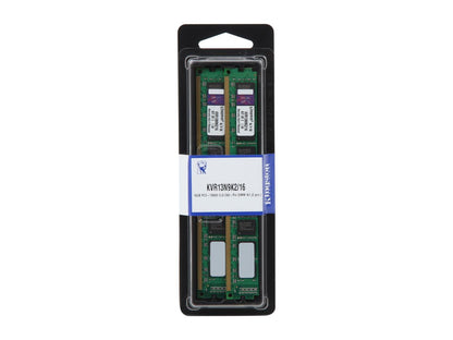 Kingston 16GB (2 x 8GB) 240-Pin DDR3 SDRAM DDR3 1333 Desktop Memory Model KVR13N9K2/16