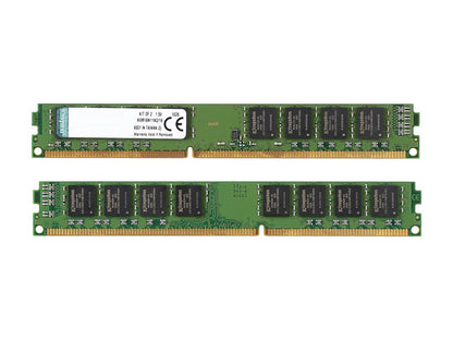 Kingston 16GB (2 x 8GB) 240-Pin DDR3 SDRAM DDR3 1600 Desktop Memory Model KVR16N11K2/16