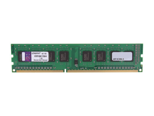 Kingston 4GB 240-Pin DDR3 SDRAM DDR3 1600 Desktop Memory Model KVR16N11S8/4