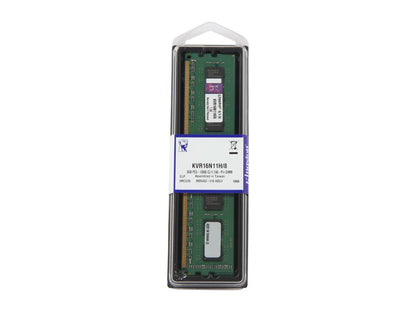 Kingston 8GB 240-Pin DDR3 SDRAM DDR3 1600 Desktop Memory STD Height 30mm Model KVR16N11H/8