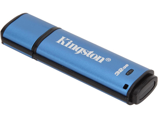 Kingston 32GB Data Traveler AES Encrypted Vault Privacy 256Bit USB 3.0 Flash Drive (DTVP30/32GB)