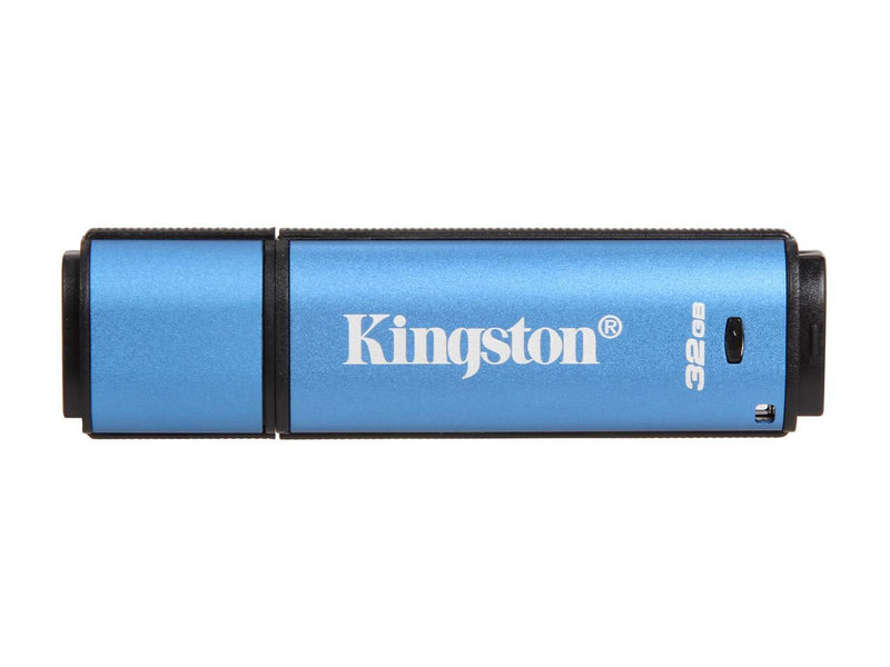 Kingston 32GB Data Traveler AES Encrypted Vault Privacy 256Bit USB 3.0 Flash Drive (DTVP30/32GB)
