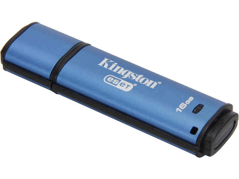 Kingston 16GB Data Traveler AES Encrypted Vault Privacy 256Bit USB 3.0 Flash Drive with ESET AV (DTVP30AV/16GB)