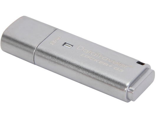 Kingston 8GB Data Traveler Locker + G3, USB 3.0 Flash Drive with Personal Data Security & Automatic Cloud Backup (DTLPG3/8GB)
