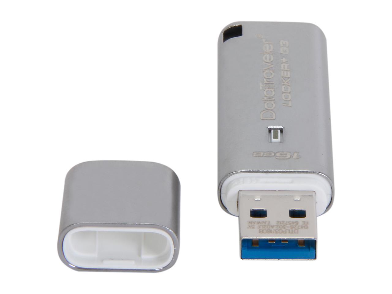 Kingston 16GB Data Traveler Locker + G3, USB 3.0 Flash Drive with Personal Data Security & Automatic Cloud Backup (DTLPG3/16GB)