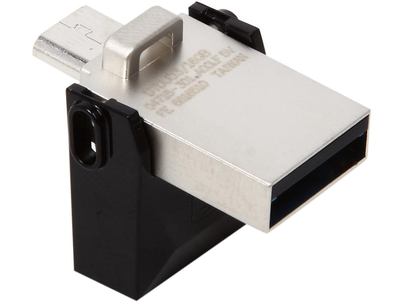 Kingston 16GB Data Traveler Micro Duo OTG USB 3.0 Flash Drive (DTDUO3/16GB)