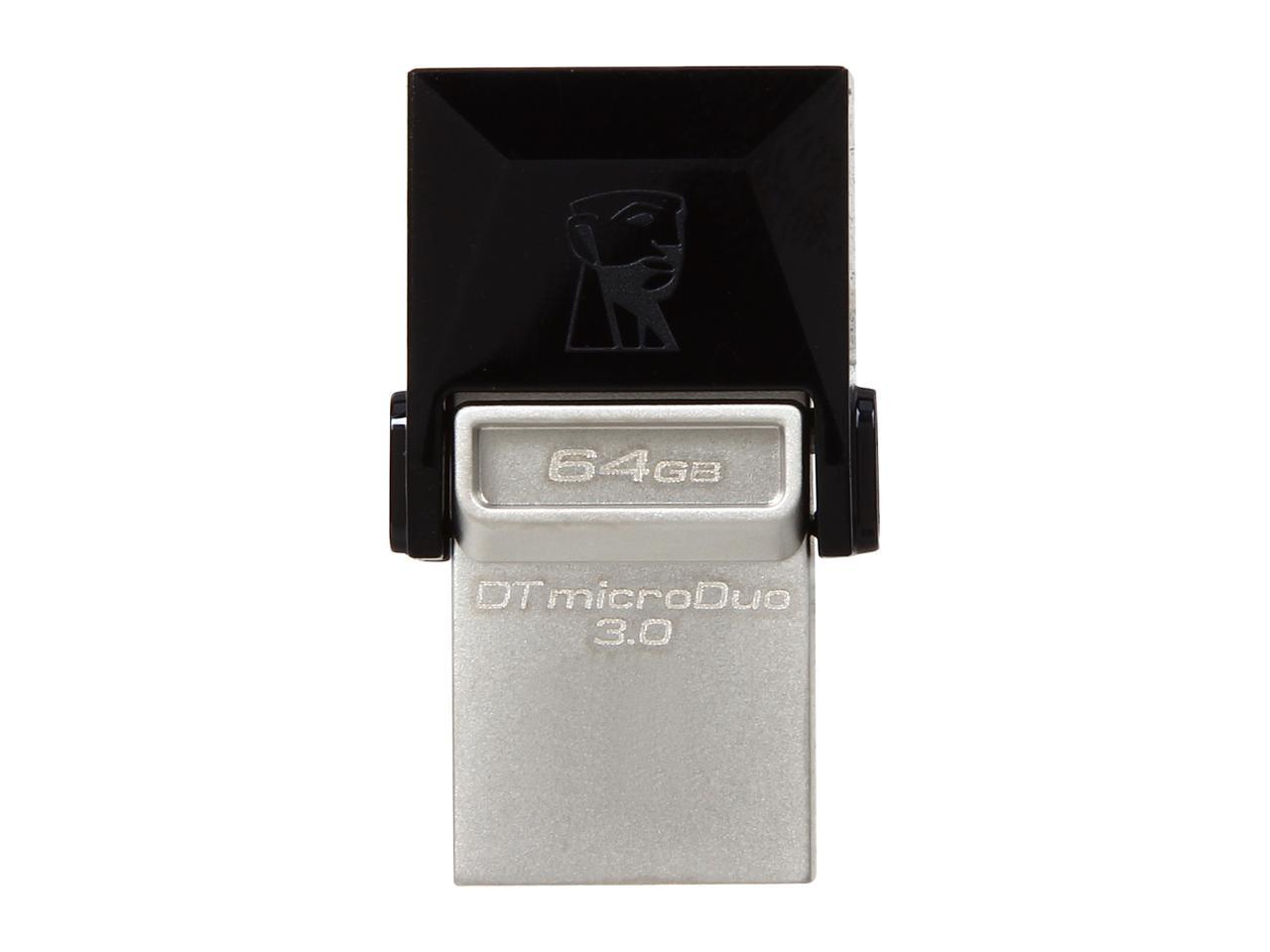 Kingston 64GB Data Traveler Micro Duo OTG USB 3.0 Flash Drive (DTDUO3/64GB)