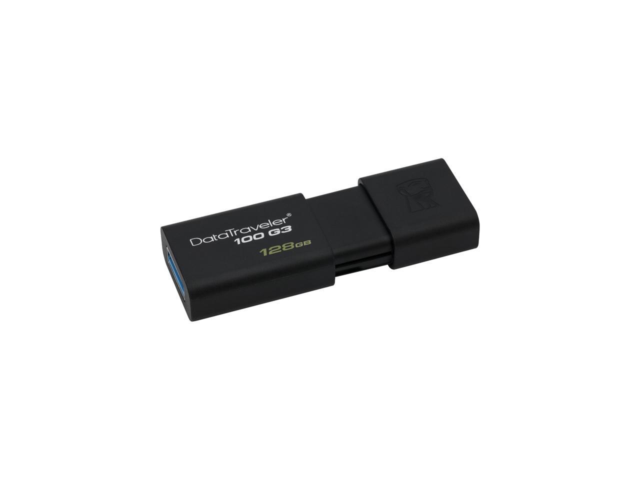 Kingston 128GB DataTraveler 100 G3 USB 3.0 Flash Drive (DT100G3/128GB)