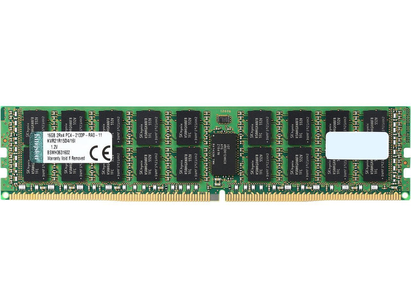 Kingston ValueRAM 16GB 288-Pin DDR4 SDRAM ECC Registered DDR4 2133 (PC4 17000) Server Memory Model KVR21R15D4/16I