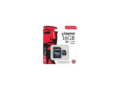 Kingston 16GB MicroSDHC UHS-I/U1 Class 10 Memory Card with Adapter (SDCIT/16GB)