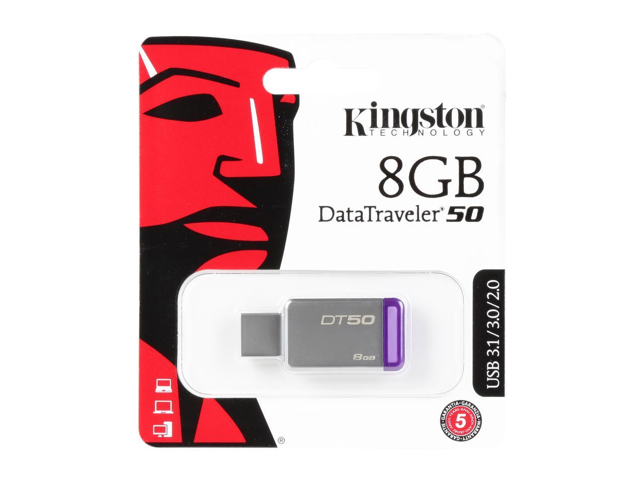 Kingston 8GB DataTraveler 50 USB 3.0 Flash Drive (DT50/8GB)