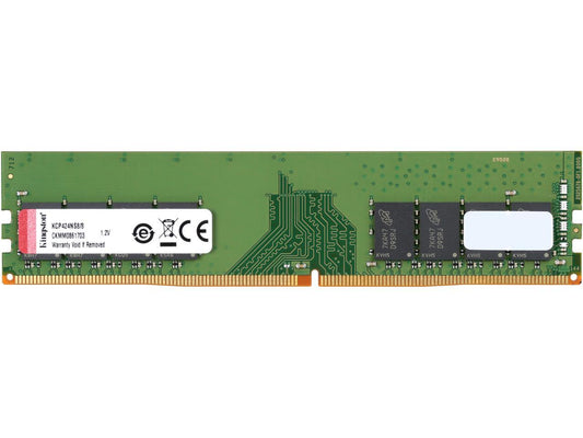 Kingston ValueRAM 8GB (1 x 8GB) DDR4 2400 RAM (Desktop Memory) DIMM (288-Pin) KCP424NS8/8