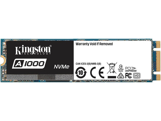 Kingston A1000 M.2 2280 240GB PCI-Express 3.0 x2 3D TLC Internal Solid State Drive (SSD) SA1000M8/240G