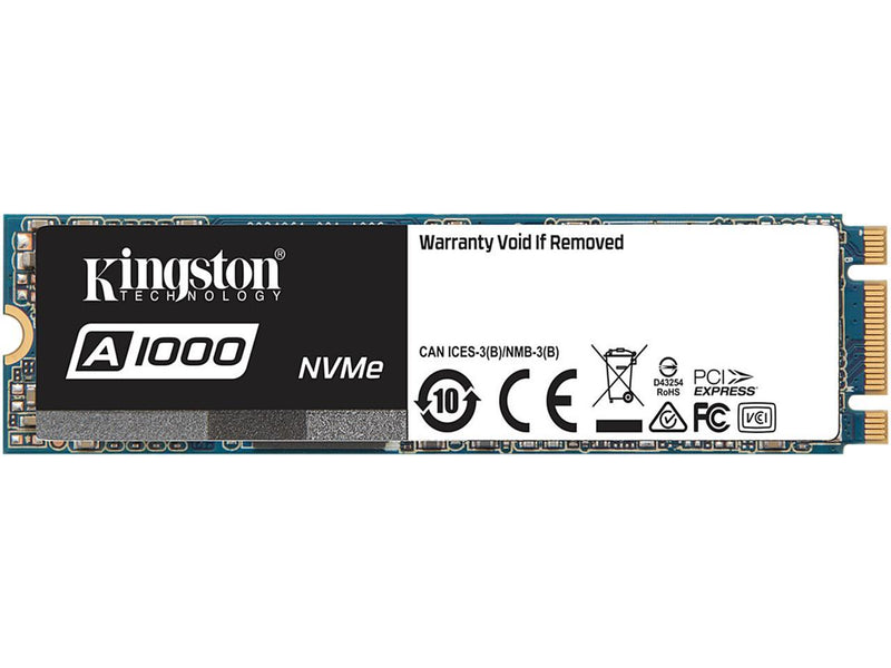 Kingston A1000 M.2 2280 960GB PCI-Express 3.0 x2 3D TLC Internal Solid State Drive (SSD) SA1000M8/960G