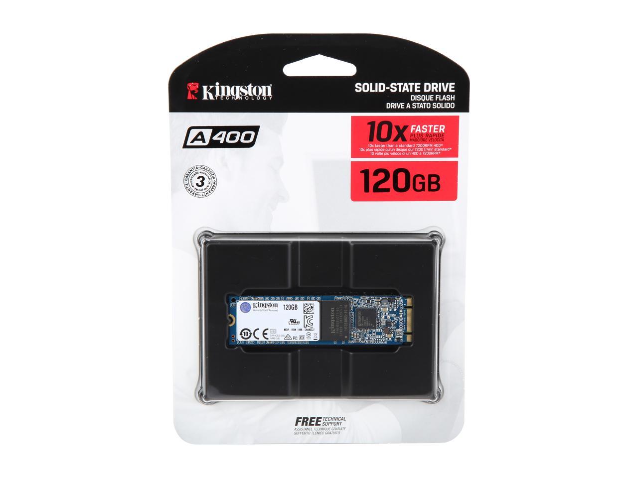 Kingston A400 M.2 2280 120GB SATA III 3D NAND Internal Solid State Drive (SSD) SA400M8/120G