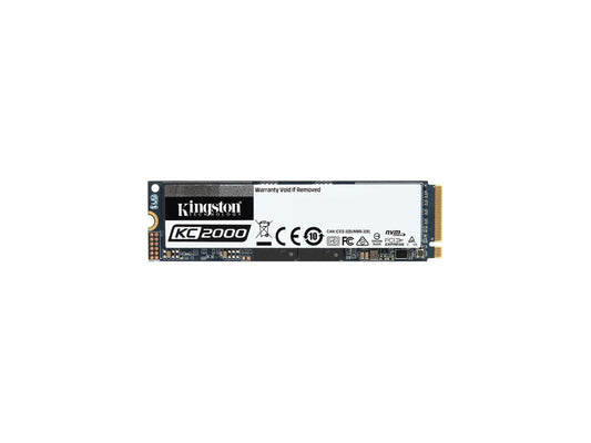 Kingston KC2000 M.2 2280 2TB NVMe PCIe Gen 3.0 x4 96-layer 3D TLC Internal Solid State Drive (SSD) SKC2000M8/2000G