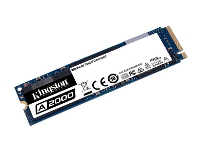 Kingston A2000 M.2 2280 1TB NVMe PCIe Gen 3.0 x4 3D NAND Internal Solid State Drive (SSD) SA2000M8/1000G