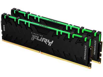 Kingston FURY Renegade RGB 16GB (2 x 8GB) 288-Pin PC RAM DDR4 3600 (PC4 28800) Desktop Memory Model KF436C16RBAK2/16