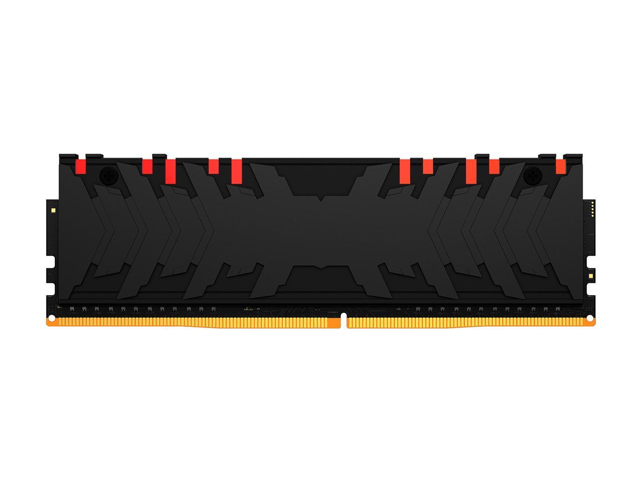 Kingston FURY Renegade RGB 16GB (2 x 8GB) 288-Pin PC RAM DDR4 3600 (PC4 28800) Desktop Memory Model KF436C16RBAK2/16