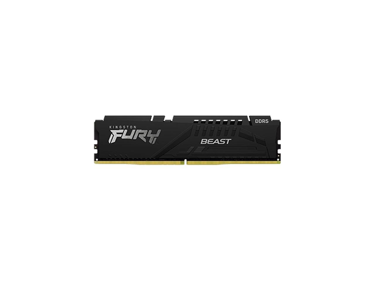 Kingston FURY Beast 16GB 288-Pin PC RAM DDR5 5200 (PC5 41600) Desktop Memory Model KF552C40BB-16