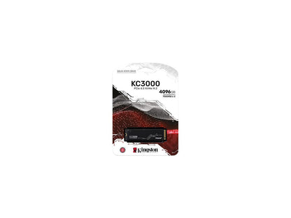 Kingston KC3000 M.2 2280 4096GB PCIe 4.0 x4 NVMe 3D TLC Internal Solid State Drive (SSD) SKC3000D/4096G