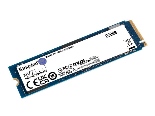 Kingston NV2 250G M.2 2280 NVMe PCIe Internal SSD Up to 3000 MB/s SNV2S/250G