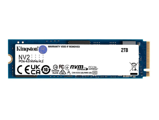 Kingston NV2 2TB M.2 2280 NVMe PCIe Internal SSD Up to 3500 MB/s SNV2S/2000G