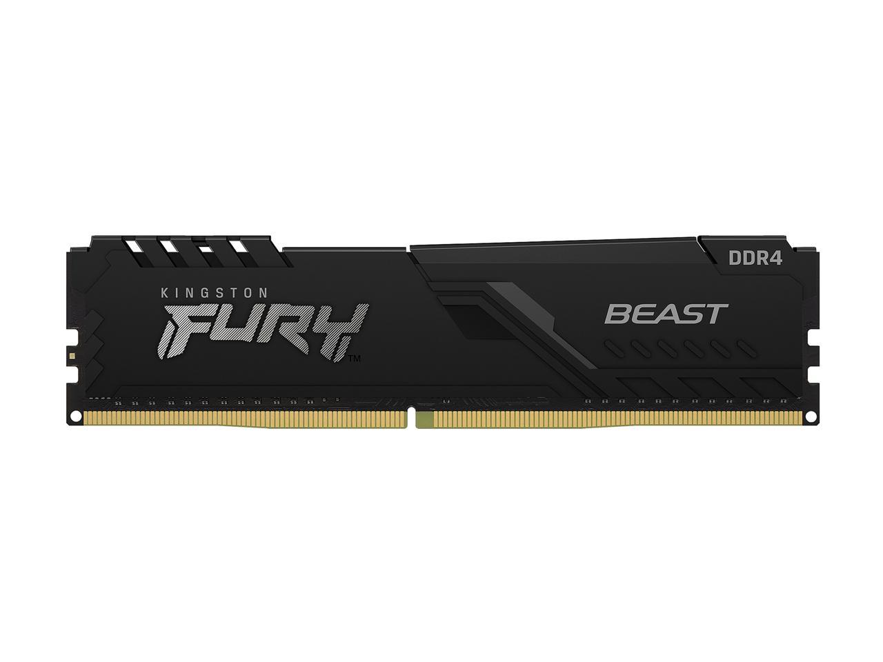 Kingston FURY Beast 32GB (2 x 16GB) 288-Pin PC RAM DDR4 3200 (PC4 25600) Desktop Memory Model RFBB14-32C16K2/32