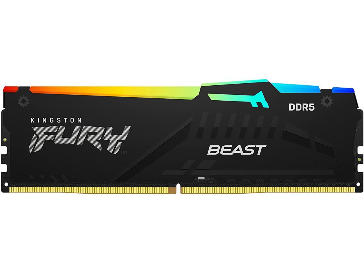 Kingston FURY Beast 64GB (2 x 32GB) 288-Pin DDR5 6000 (PC5 48000) Memory