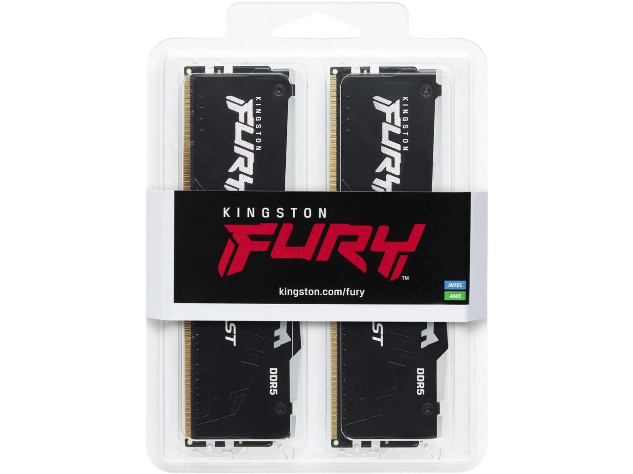 Kingston FURY Beast 64GB (2 x 32GB) 288-Pin DDR5 6000 (PC5 48000) Memory