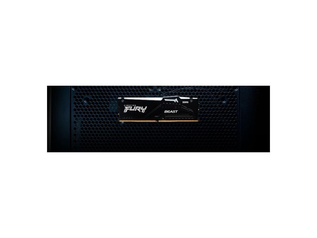 Kingston FURY Beast 64GB (2 x 32GB) 288-Pin PC RAM DDR5 5600 (PC5 44800) Desktop Memory