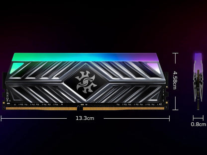 XPG SPECTRIX D41 TUF Gaming Limited Edition RGB 3200MHz 16GB (2x8GB) 288-Pin DDR4 PC4-25600 Desktop U-DIMM Memory Retail Kit Black AX4U320038G16A-DB41