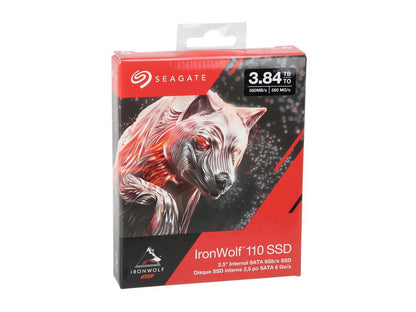 Seagate IronWolf 110 2.5" 3.84TB SATA III 3D TLC Internal Solid State Drive (SSD) ZA3840NM10011
