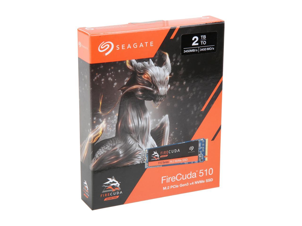 Seagate FireCuda 510 M.2 2280 2TB PCIe G3 x4, NVMe 1.3 3D TLC Internal Solid State Drive (SSD) ZP2000GM30021