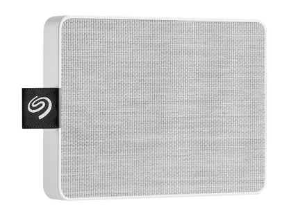 Seagate One Touch SSD 1TB USB 3.0 External / Portable Solid State Drive for PC Laptop and Mac - White (STJE1000402)