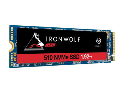 Seagate IronWolf 510 1.92TB NAS SSD Internal Solid State Drive - M.2 PCIe for Multibay RAID System Network Attached Storage, 2 Year Data Recovery (ZP1920NM30011)