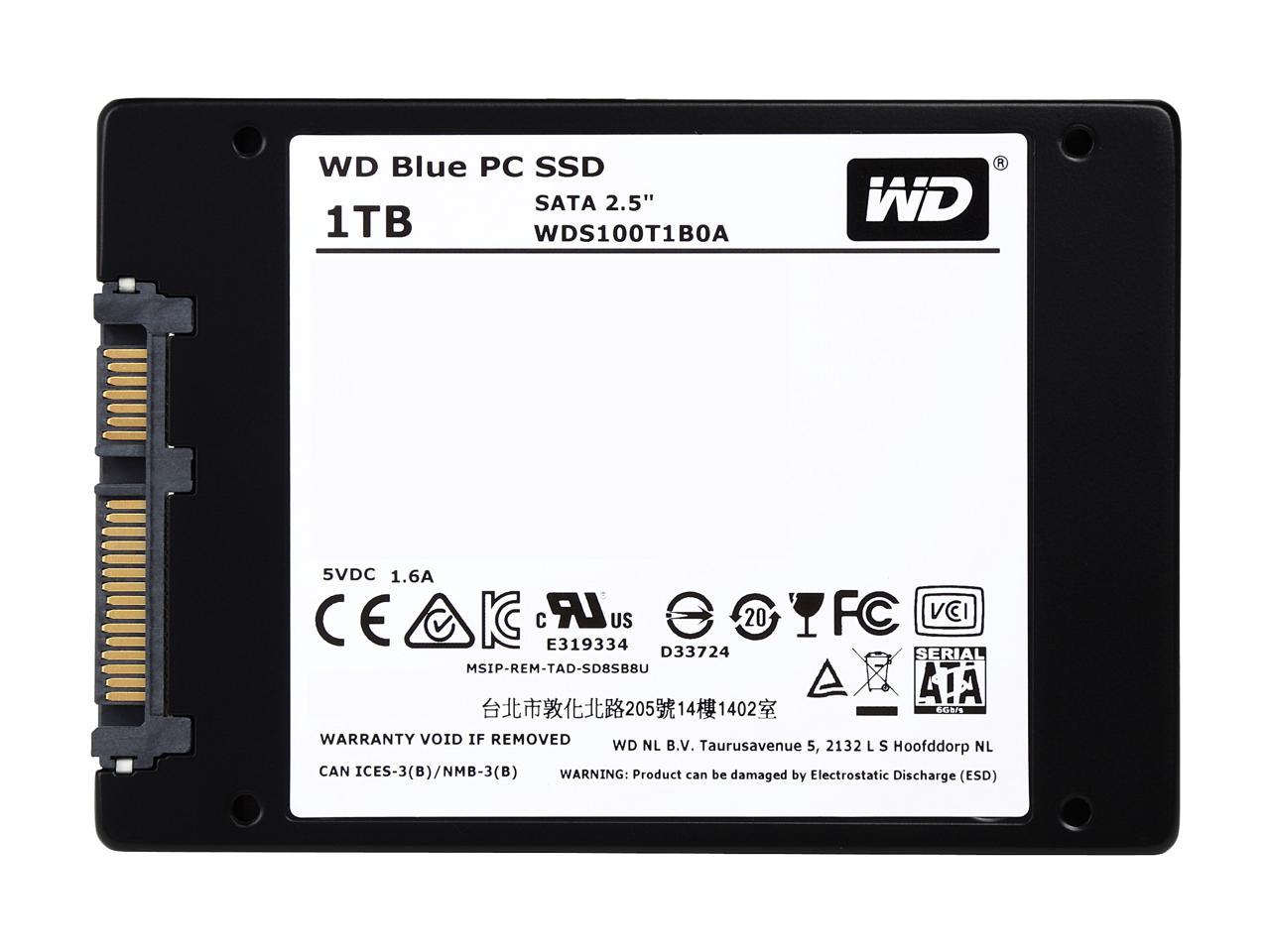 WD Blue 1TB Internal SSD Solid State Drive - SATA 6Gb/s 2.5 Inch - WDS100T1B0A