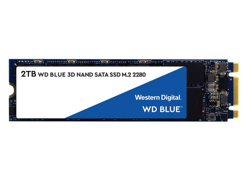 WD Blue 3D NAND 2TB Internal SSD - SATA III 6Gb/s M.2 2280 Solid State Drive - WDS200T2B0B