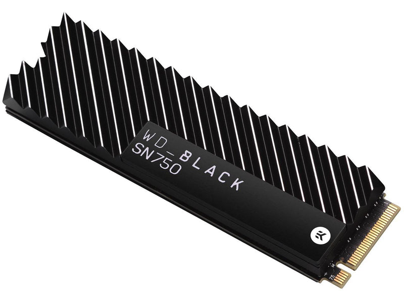 Western Digital WD BLACK SN750 NVMe M.2 2280 2TB PCI-Express 3.0 x4 64-layer 3D NAND Internal Solid State Drive (SSD) WDS200T3XHC W/ Heatsink