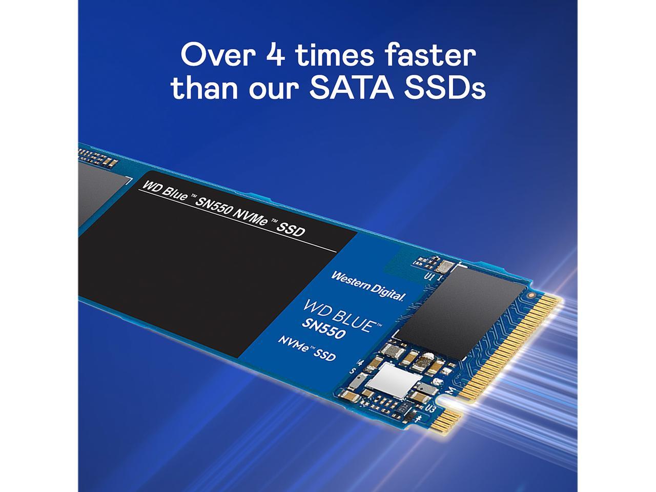 Western Digital WD Blue SN550 NVMe M.2 2280 500GB PCI-Express 3.0 x4 3D NAND Internal Solid State Drive (SSD) WDS500G2B0C