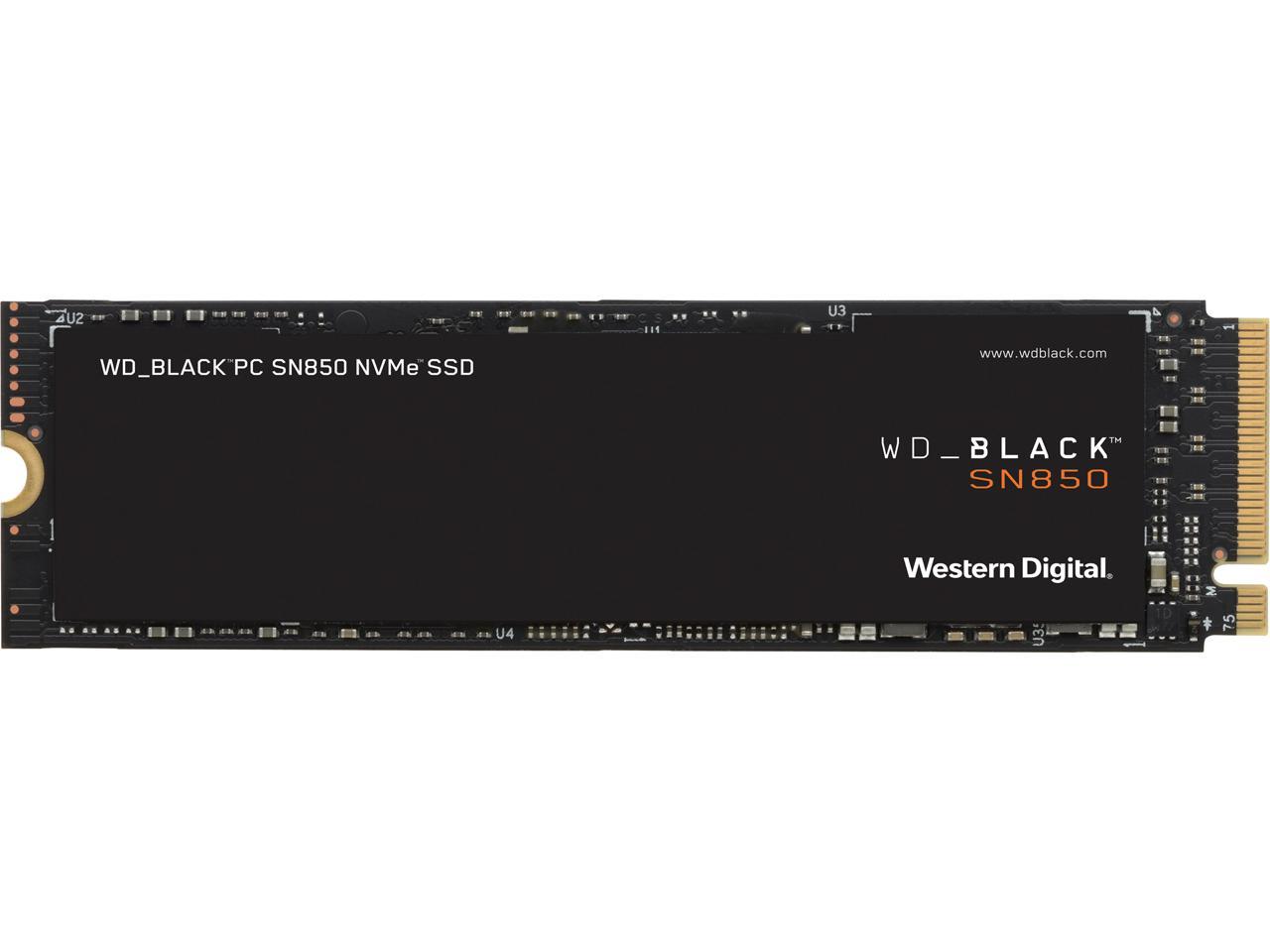 Western Digital WD BLACK SN850 NVMe M.2 2280 2TB PCI-Express 4.0 x4 3D NAND Internal Solid State Drive (SSD) WDS200T1X0E